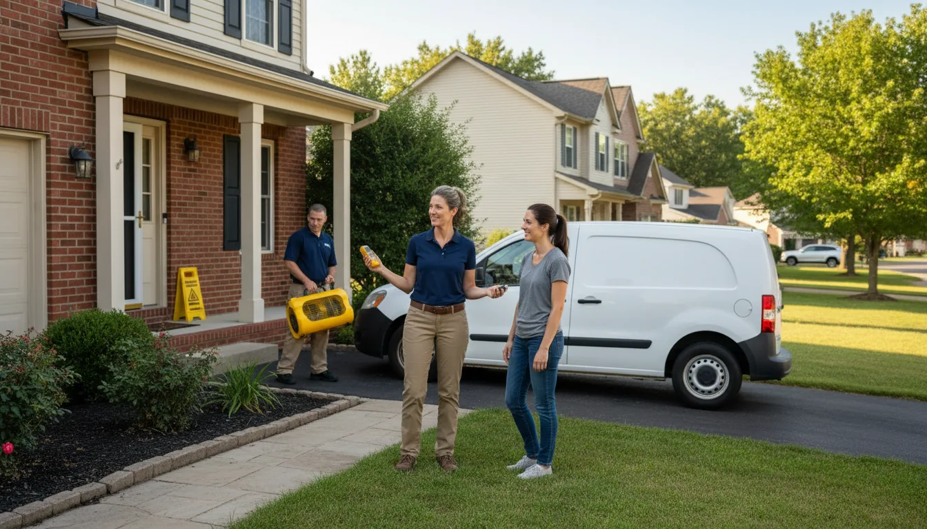 Residential water damage restoration in Rosedale, MS